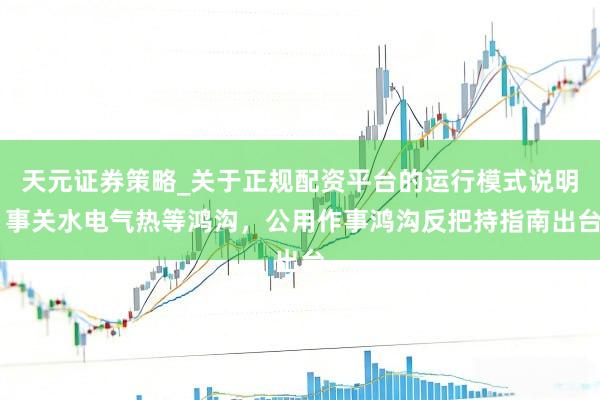 天元证券策略_关于正规配资平台的运行模式说明 事关水电气热等鸿沟，公用作事鸿沟反把持指南出台